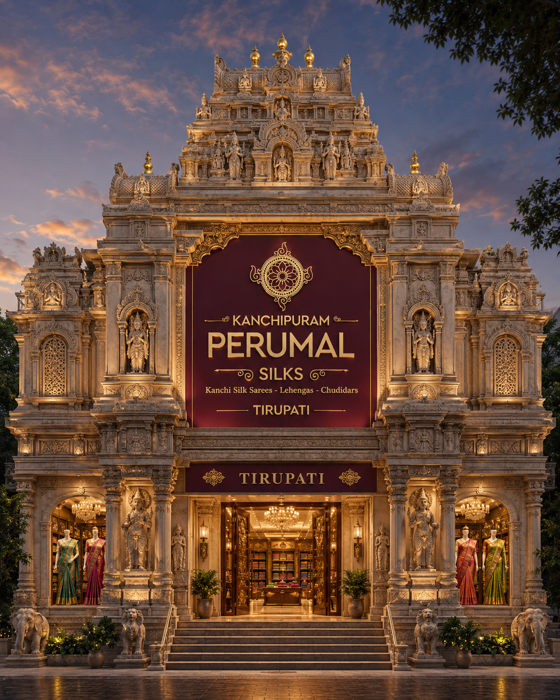Kanchipuram Perumal Silks Tirupati store