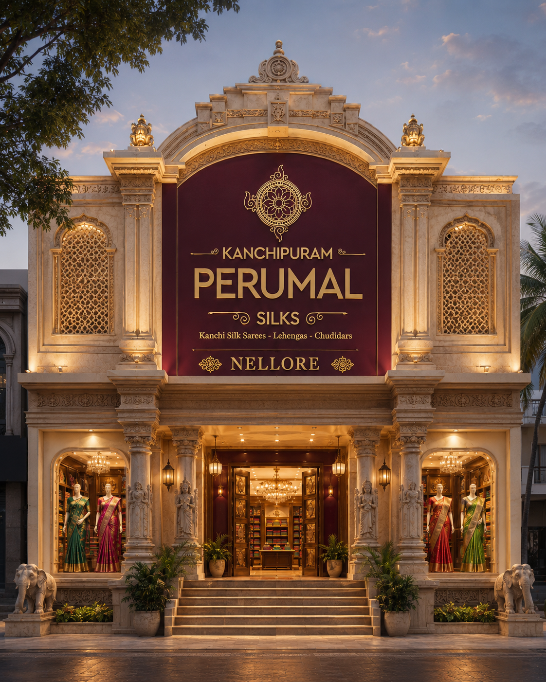 Kanchipuram Perumal Silks Nellore store