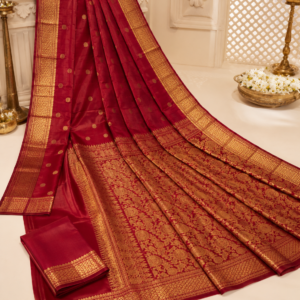 Crimson Gold Kanchipuram Silk Saree